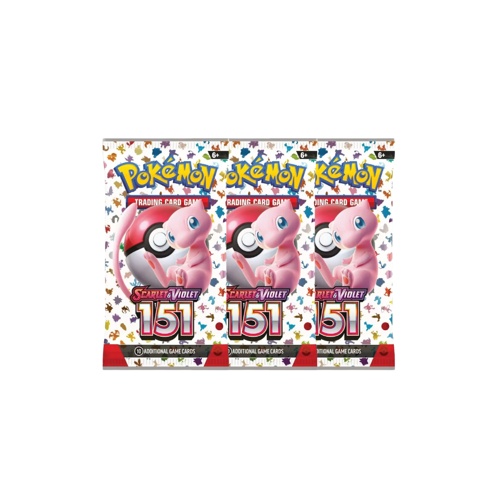Scarlet & Violet 151 Booster Pack (3 pack)