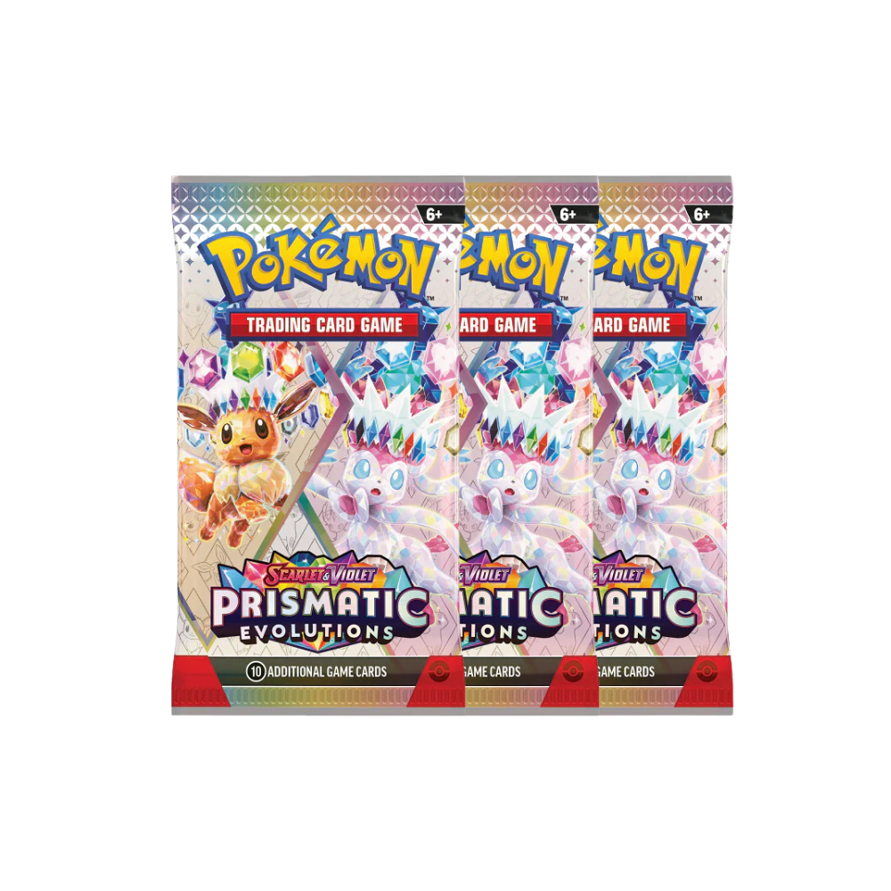Scarlet & Violet Prismatic Evolutions Booster Pack (3 pack)