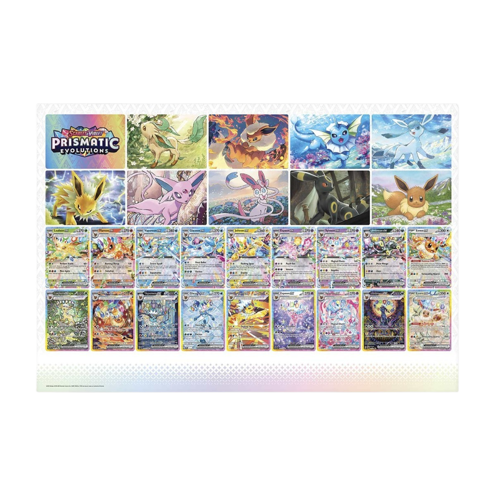 Scarlet & Violet Prismatic Evolutions Poster Collection