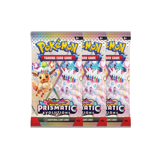 Scarlet & Violet Prismatic Evolutions Booster Pack (3 pack)